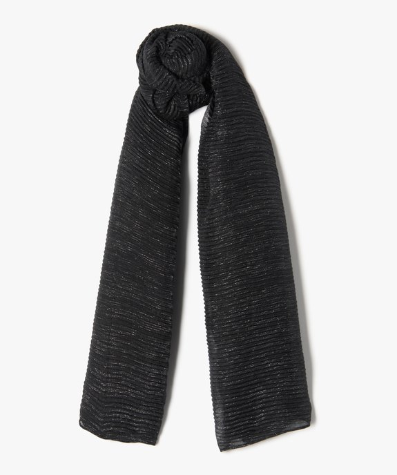 Foulard pailleté en maille gaufrée femme vue1 - GEMO (ACCESS) - GEMO