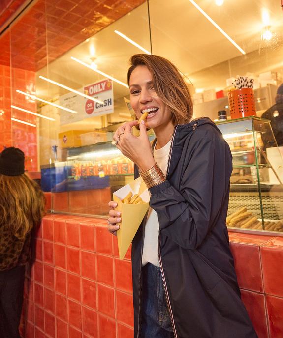 Imperméable réversible et déperlant à capuche femme vue2 - GEMO 4G FEMME - GEMO