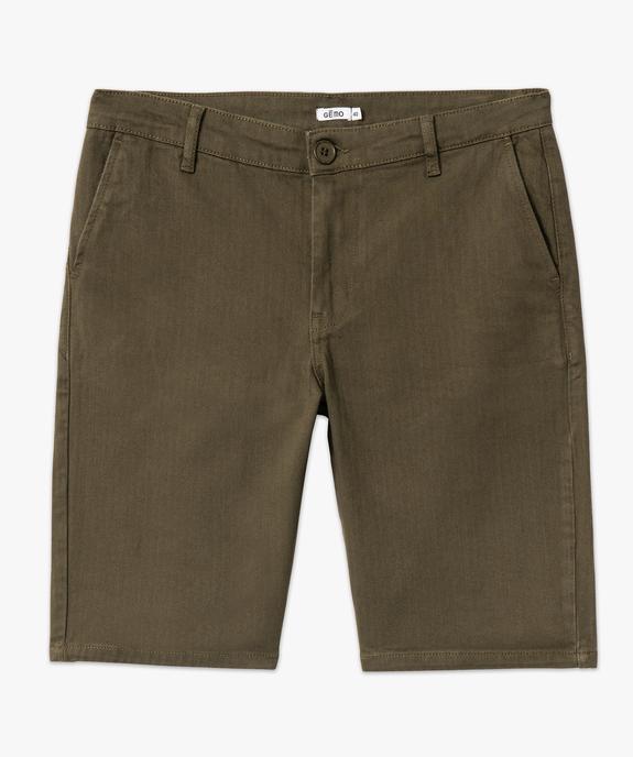 Bermuda coupe chino en coton stretch homme vue4 - GEMO (HOMME) - GEMO