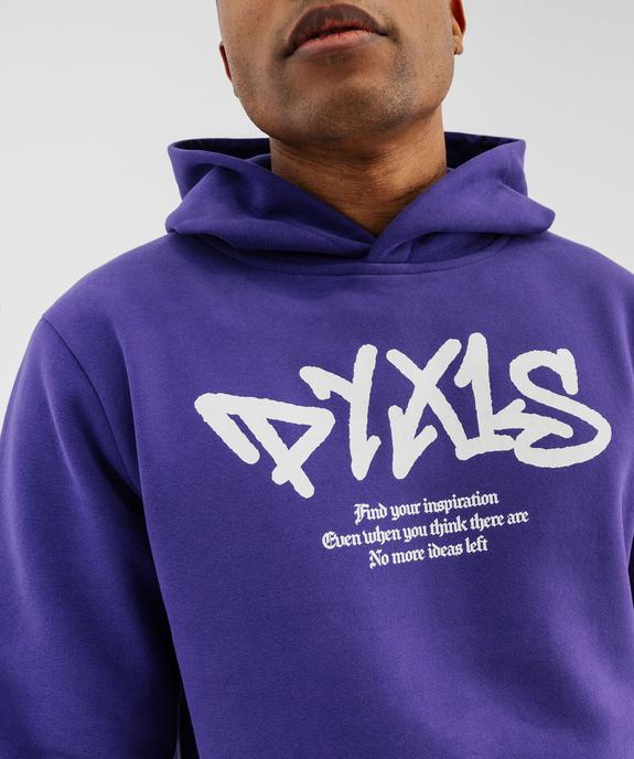 Sweat à capuche en molleton imprimé homme vue5 - GEMO (HOMME) - GEMO