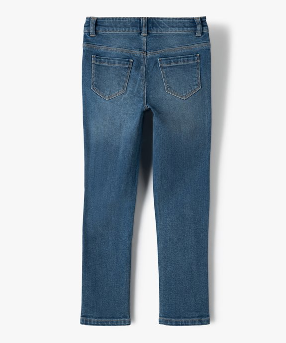 Jean fille coupe Regular extensible vue3 - GEMO 4G FILLE - GEMO