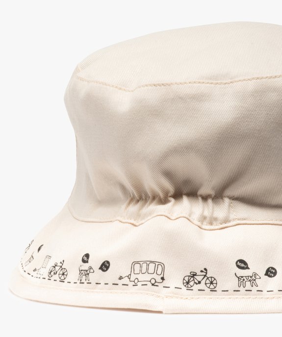 Chapeau bébé garçon forme bob avec message vue2 - GEMO(BEBE DEBT) - GEMO