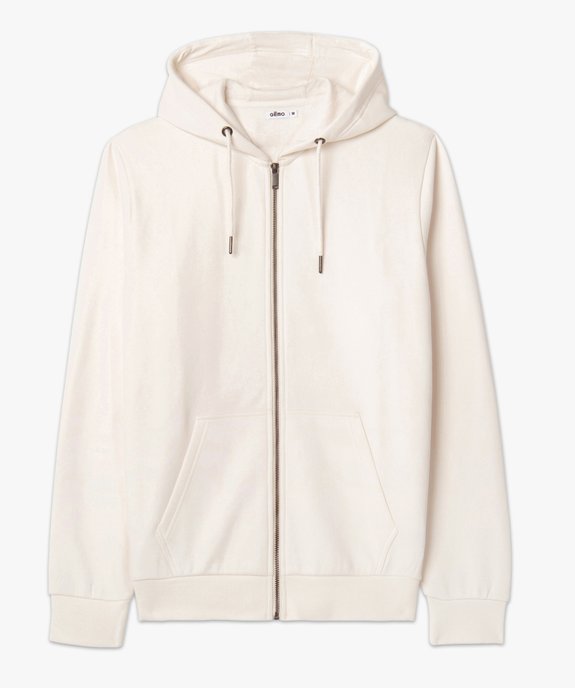 Sweat zippé à capuche homme vue4 - GEMO 4G HOMME - GEMO
