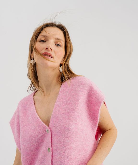 Gilet sans manches coupe oversize femme vue2 - GEMO(FEMME PAP) - GEMO