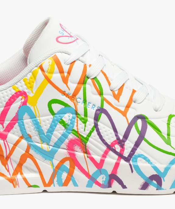 Basket motifs coeurs à lacets femme - Skechers X JGoldcrown vue6 - SKECHERS - GEMO