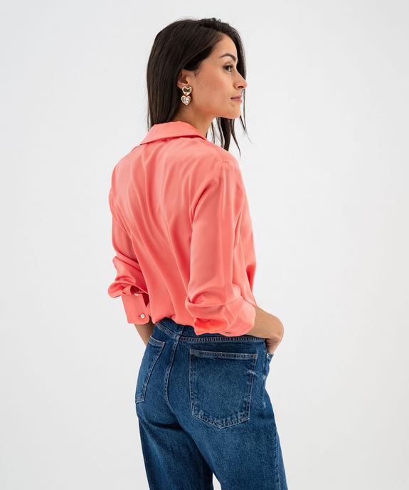 Chemise en matière satinée femme vue3 - GEMO(FEMME PAP) - GEMO