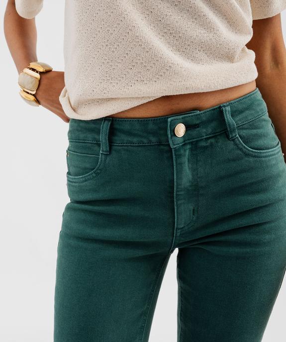 Jean slim coloré taille normale femme vue2 - GEMO 4G FEMME - GEMO
