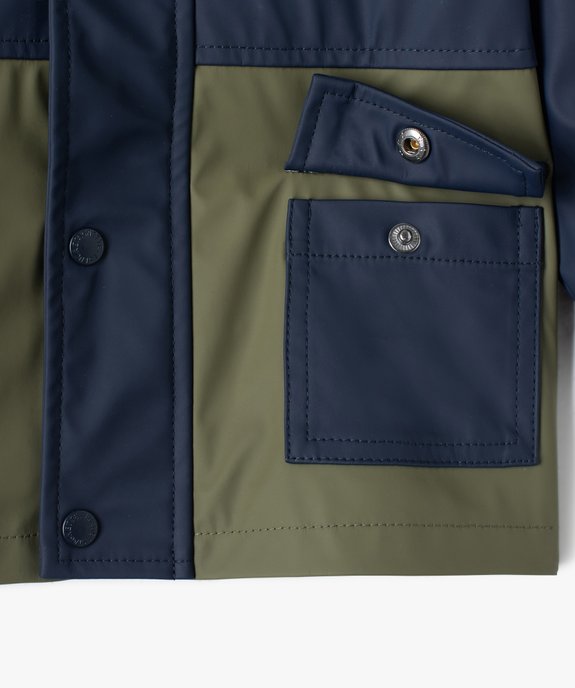 Imperméable bébé garçon bicolore - LuluCastagnette vue3 - LULUCASTAGNETTE - GEMO