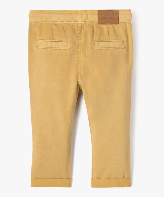 Pantalon en toile légère bébé garçon - LuluCastagnette vue3 - LULUCASTAGNETTE - GEMO