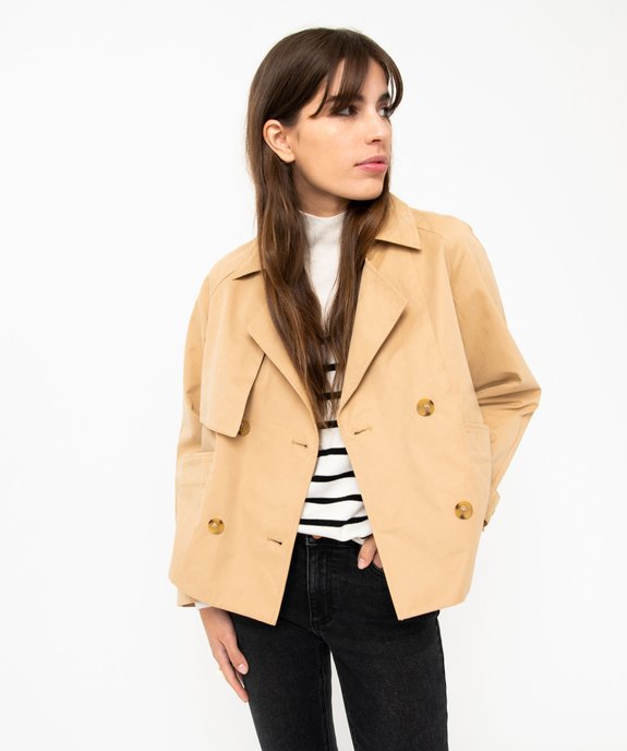 Veste imperméable courte coupe large femme vue1 - GEMO(FEMME PAP) - GEMO