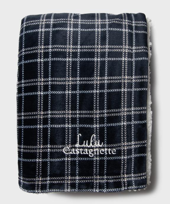 Plaid en velours à carreaux - LuluCastagnette vue1 - LULUCASTAGNETTE - GEMO