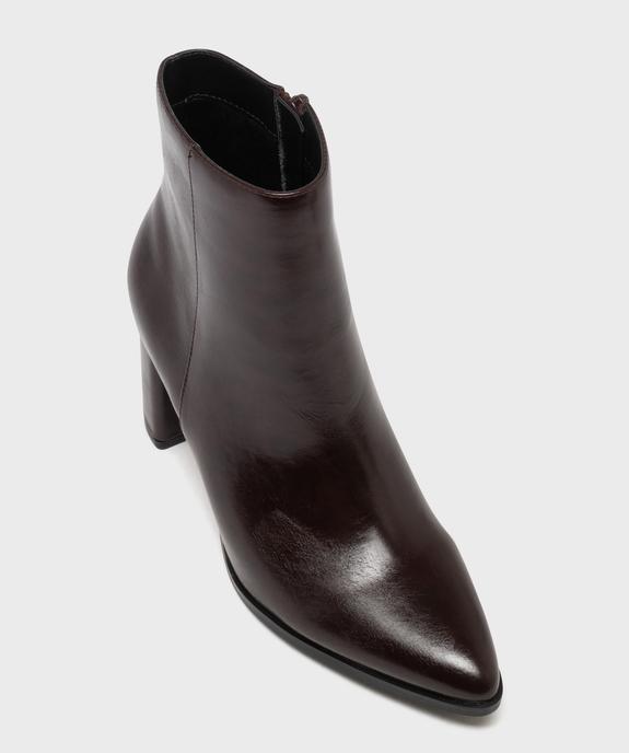 Boots à talon haut et bout pointu unies femme vue5 - FOLLOW ME - GEMO