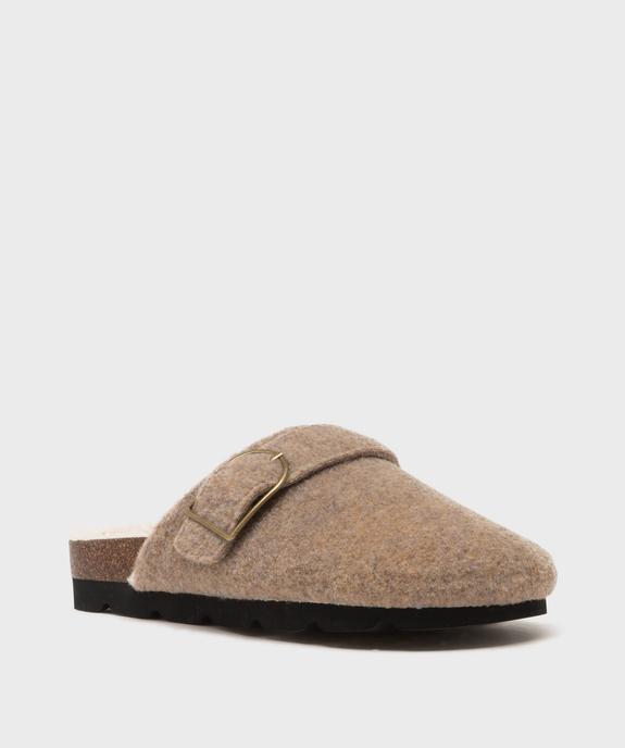 Chaussons sabots doublés sherpa femme - Roadsign vue2 - ROADSIGN D - GEMO