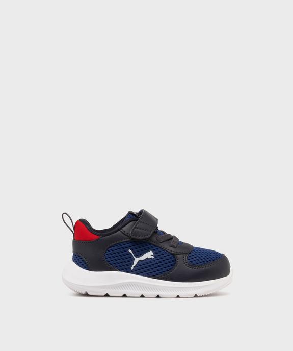 Baskets look running en mesh à scratch et lacets élastiques bébé garçon - Puma vue1 - PUMA - GEMO