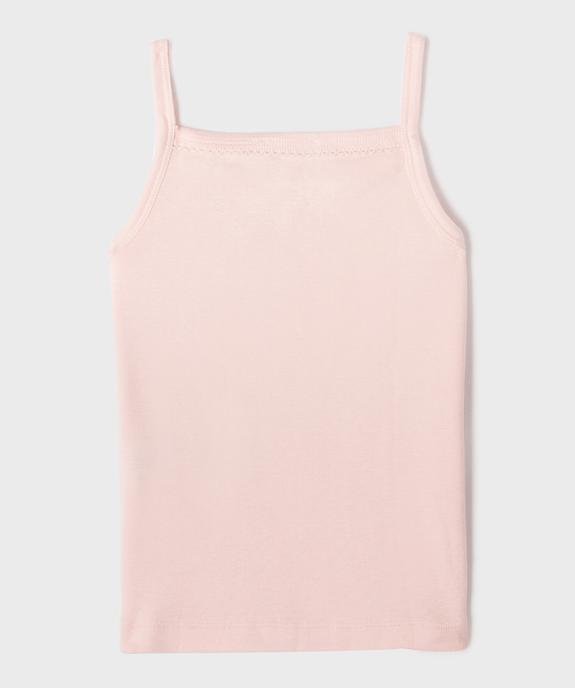 Débardeurs en coton biologique fille (lot de 2) vue3 - GEMO 4G FILLE - GEMO