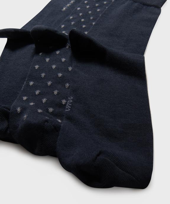 Chaussettes hautes à motifs homme (lot de 3) vue2 - GEMO(HOMWR HOM) - GEMO