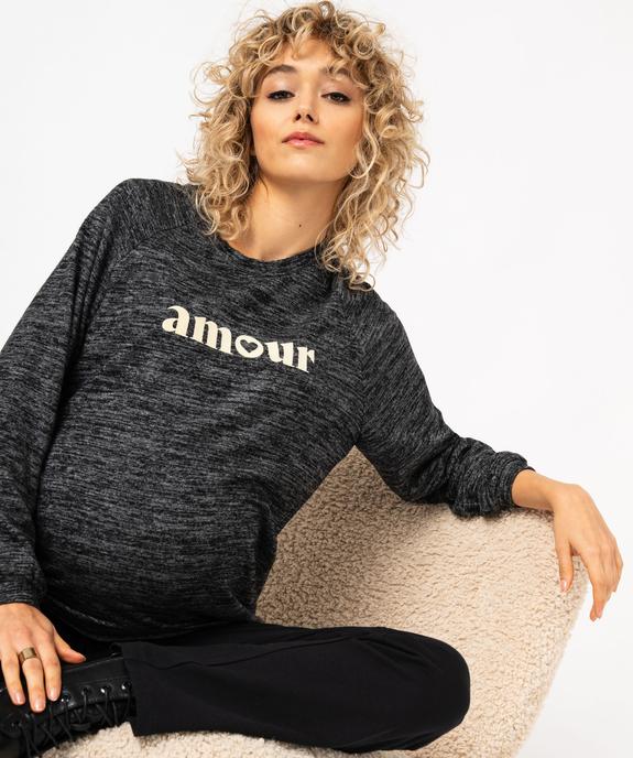 Tee-shirt de grossesse avec zips sur les côtés vue1 - GEMO (MATER) - GEMO