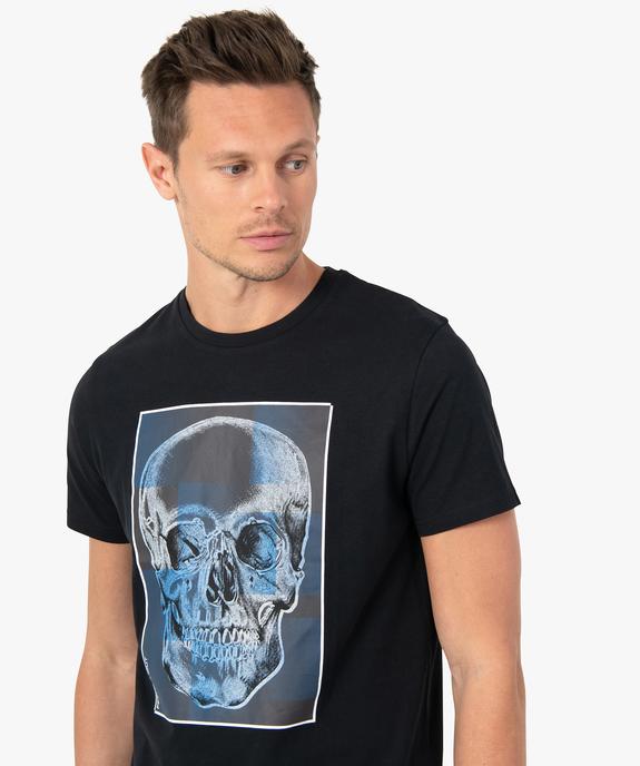 Tee-shirt homme à manches courtes motif crâne vue2 - GEMO (HOMME) - GEMO