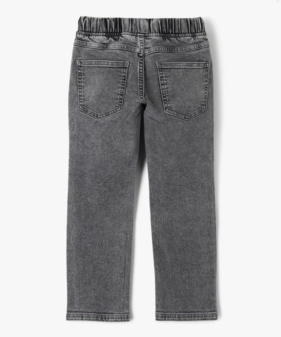 Jean Regular avec taille élastique garçon vue4 - GEMO 4G GARCON - GEMO