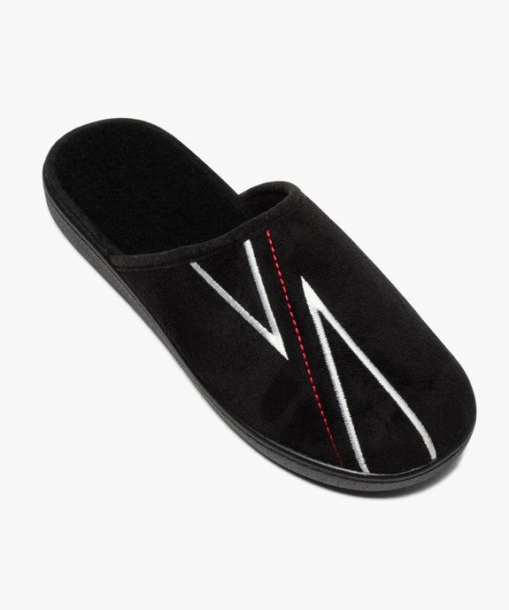 Chaussons homme mules à surpiqûres contrastantes vue5 - GEMO(HOMWR HOM) - GEMO