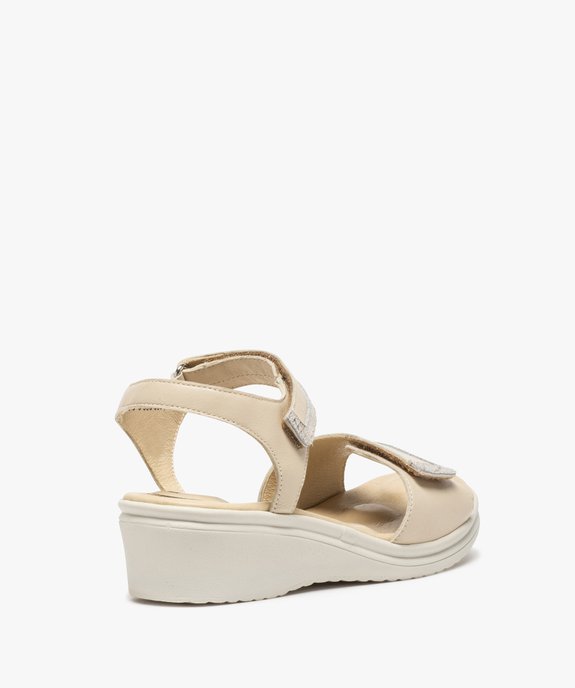 Sandales femme confort à brides scratch – 5 Zones vue4 - 5 REFLEX ZONES - GEMO