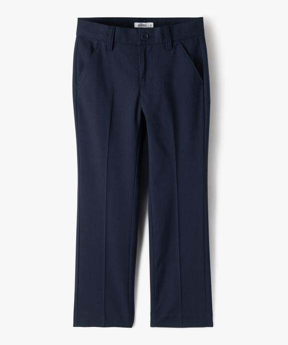 Pantalon élégant en toile fine et souple garçon vue2 - GEMO 4G GARCON - GEMO