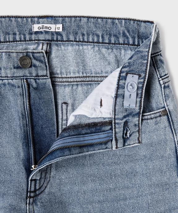 Jean loose avec taille ajustable garçon vue3 - GEMO (JUNIOR) - GEMO