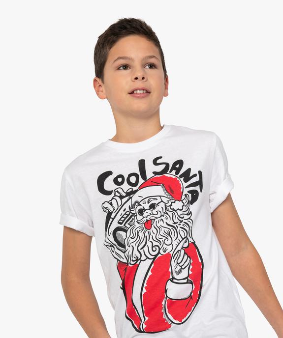 Tee-shirt garçon à manches courtes avec motif de Noël vue1 - GEMO (JUNIOR) - GEMO