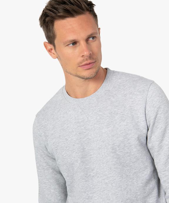 Sweat avec intérieur molletonné homme vue2 - GEMO 4G HOMME - GEMO