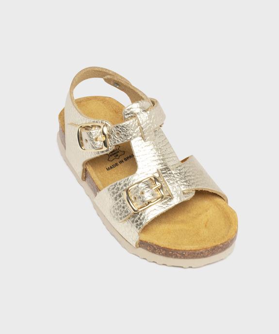 Sandales premiers pas en cuir bébé fille - Na! vue5 - NA! GEMO FOR GOOD - GEMO