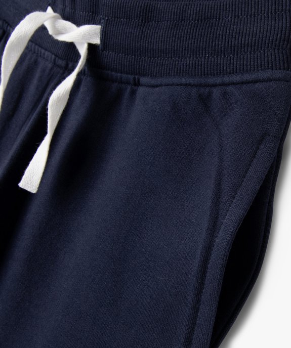 Bermuda garçon en maille avec ceinture en bord-côte vue2 - GEMO (ENFANT) - GEMO