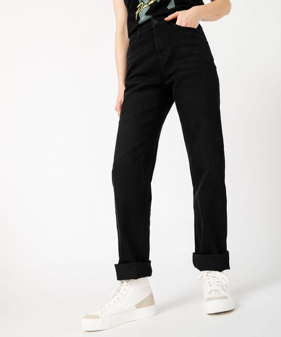 Jean Regular taille haute femme vue1 - GEMO(FEMME PAP) - GEMO