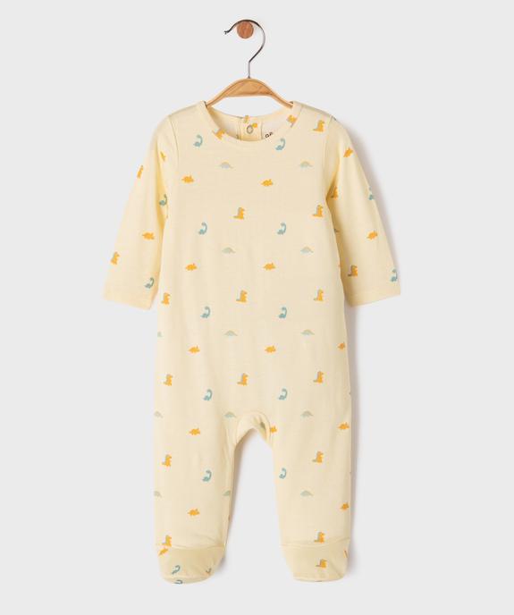 Pyjama dors-bien à pont-dos en jersey de coton imprimé bébé vue1 - GEMO 4G BEBE - GEMO