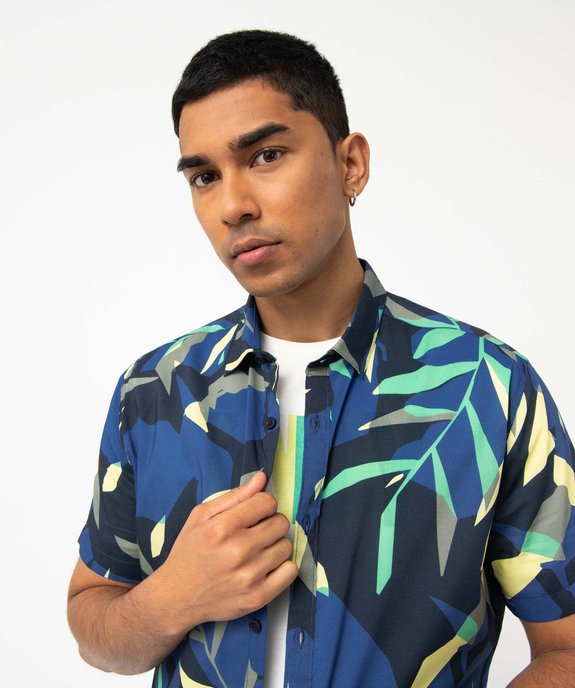 Chemise homme à manches courtes fine et légère vue2 - GEMO (HOMME) - GEMO
