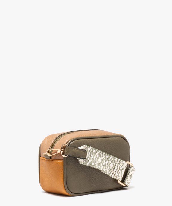 Sac besace compact à bandoulière tissée amovible femme vue2 - GEMO (ACCESS) - GEMO