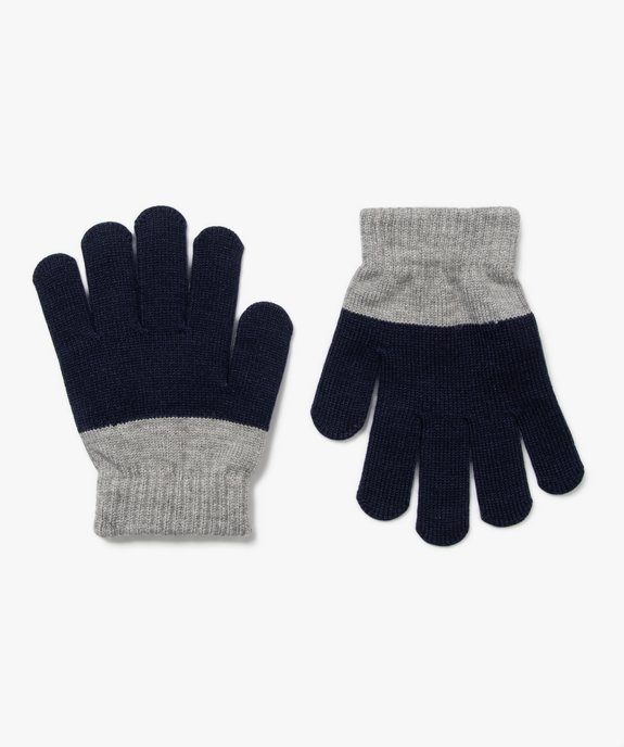 Gants garçon bicolores  vue1 - GEMO (ENFANT) - GEMO