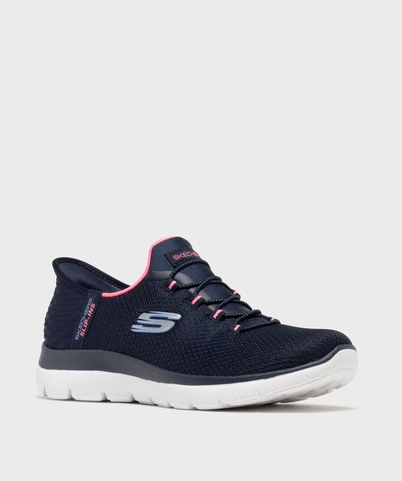 Baskets en mesh faciles à enfiler femme Slip ins Summits - Skechers vue2 - SKECHERS - GEMO