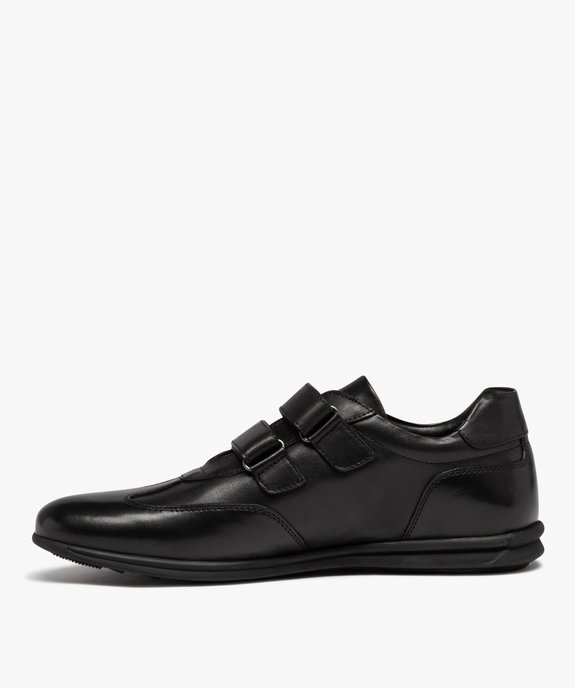 Derbies homme dessus en cuir uni à double scratch vue4 - GEMO (CONFORT) - GEMO