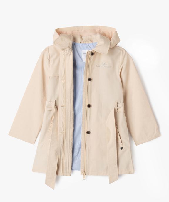 Trench imperméable à capuche fille - LuluCastagnette vue5 - LULUCASTAGNETTE - GEMO
