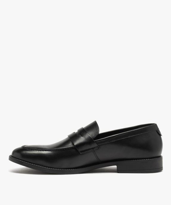 Mocassins dessus cuir homme - Tanéo vue3 - TANEO - GEMO