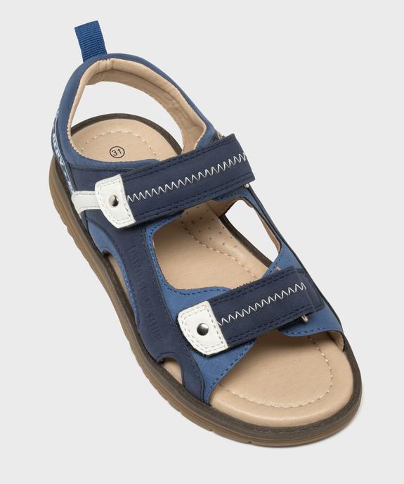 Sandales casual chic à double scratch garçon - Gepy vue5 - GEPY - GEMO