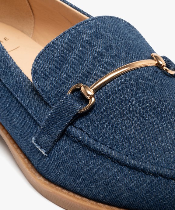 Mocassins en toile denim à bout effilée femme vue7 - FOLLOW ME - GEMO
