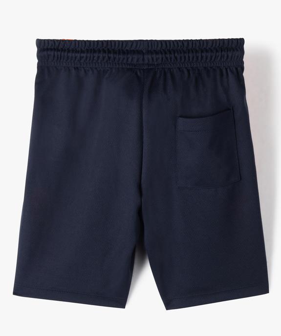 Bermuda garçon en maille légère à taille élastiquée vue3 - GEMO (ENFANT) - GEMO
