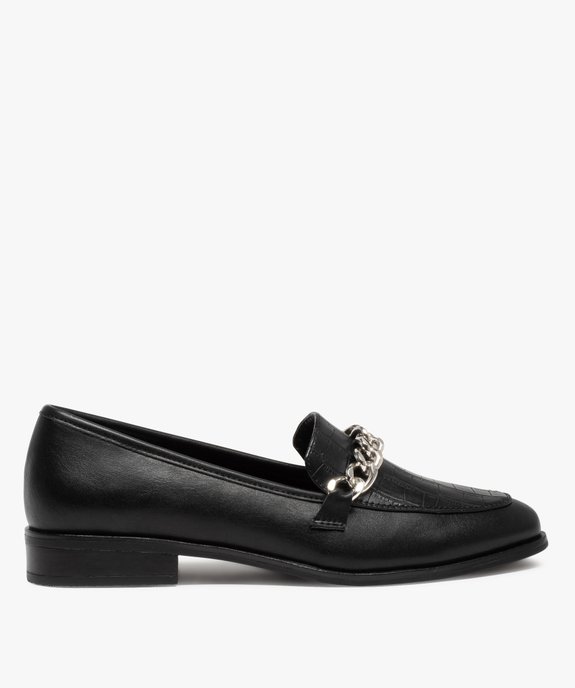 Mocassin femme à bout amande et bride en grosse chaîne vue1 - GEMO (CASUAL) - GEMO