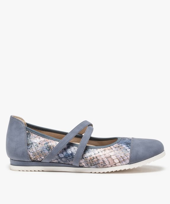 Ballerines femme à brides élastiques et semelle crantée vue1 - GEMO (CONFORT) - GEMO