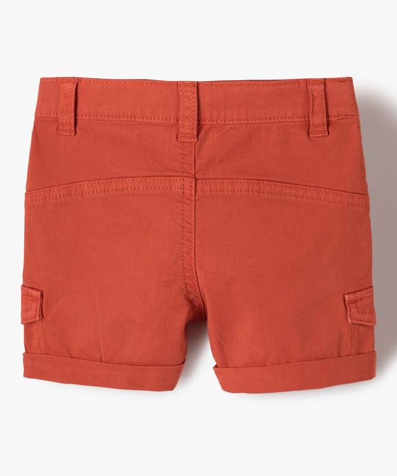 Short bébé garçon extensible look baroudeur vue4 - GEMO(BEBE DEBT) - GEMO