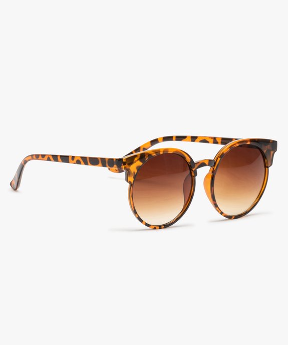 Lunettes de soleil femme forme pantos motif écaille vue1 - GEMO (ACCESS) - GEMO