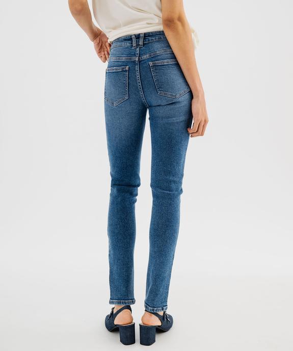 Jean Slim taille normale femme vue3 - GEMO 4G FEMME - GEMO