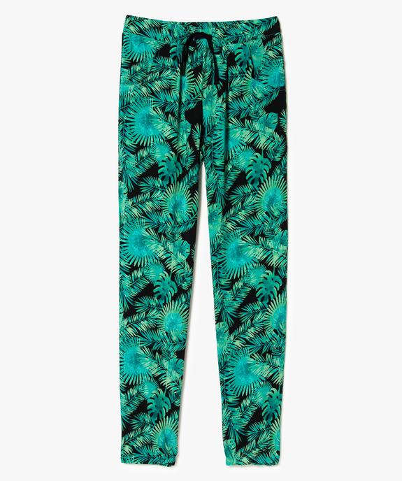 Pantalon fluide façon sarouel imprimé vue1 - GEMO (JUNIOR) - GEMO