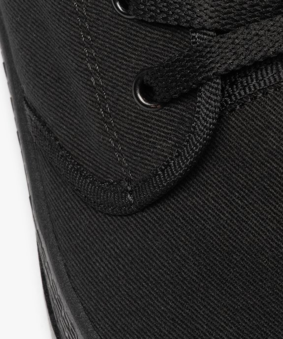 Baskets homme montantes en toile et semelle crantée vue6 - GEMO (CASUAL) - GEMO